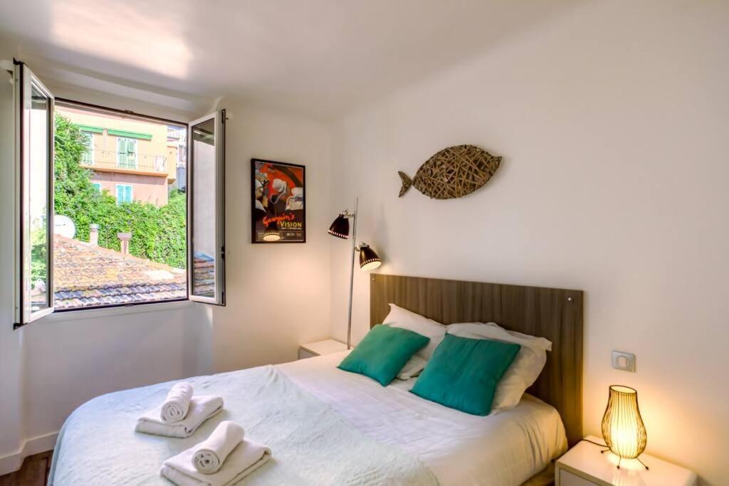 #40 Bright Sea View Suite For 6 2Mins Walk Port & Sea Villefranche-sur-Mer Exterior foto